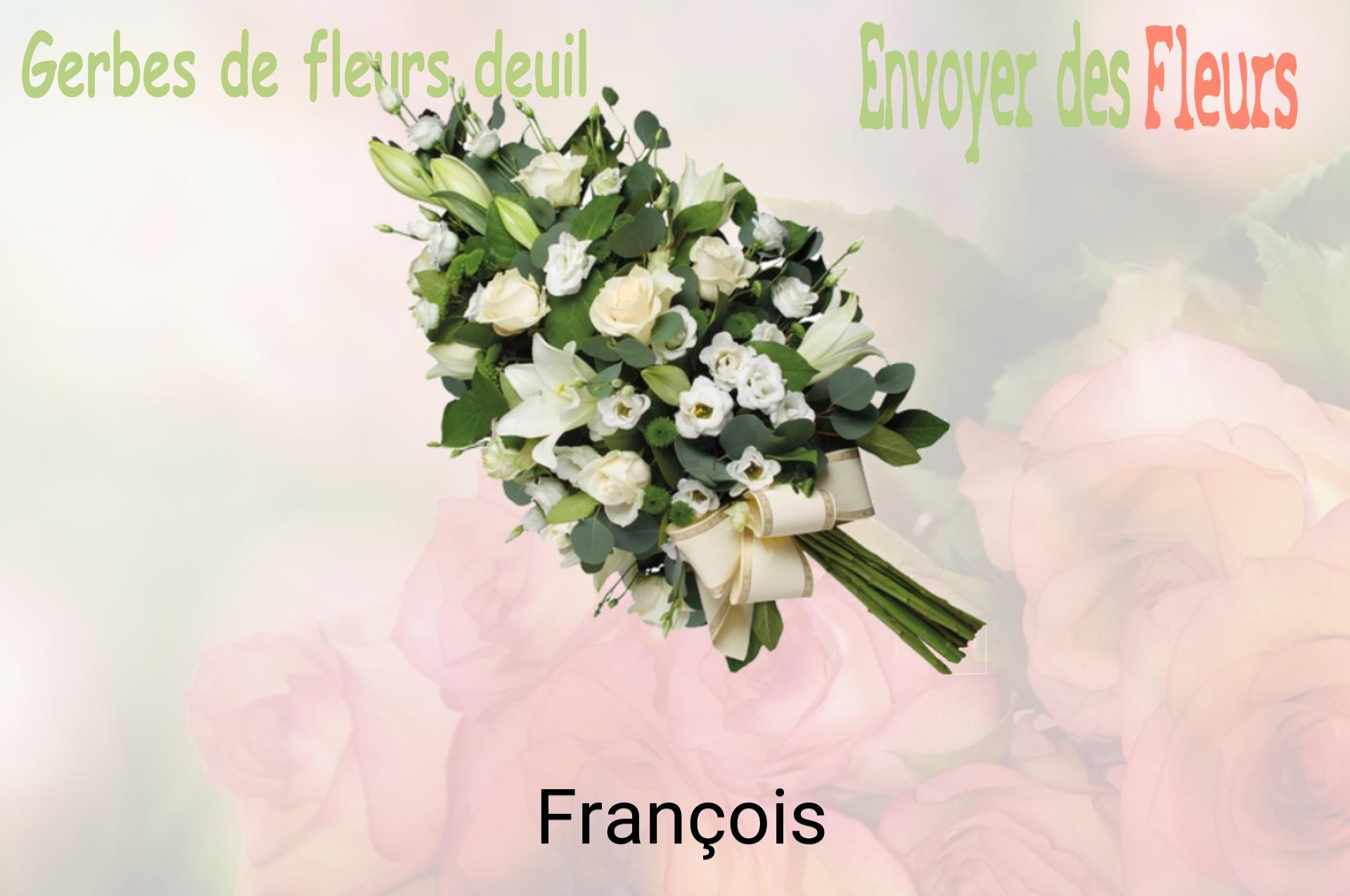 Gerbe de fleurs de deuil livrée à François
